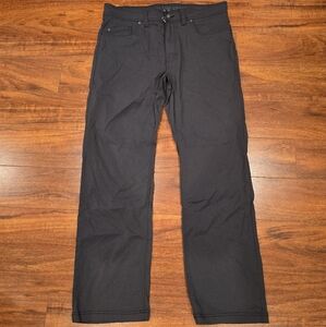 Prana Men's Brion Pant Dark Iron Size 34 Sim Fit